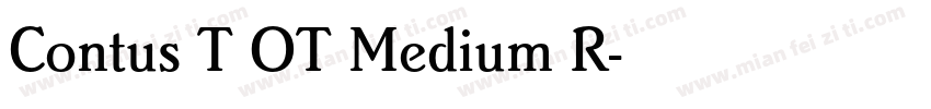 Contus T OT Medium R字体转换
